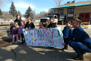 Trades school donates new roof to Whitmore Park daycare